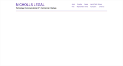 Desktop Screenshot of nichollslegal.com