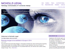 Tablet Screenshot of nichollslegal.com